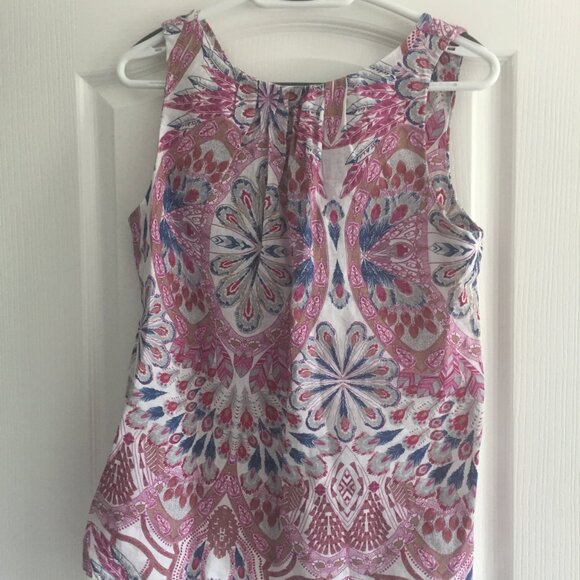 NEW Luca Vanucci Linen Sleeveless Top - Picture 2 of 3